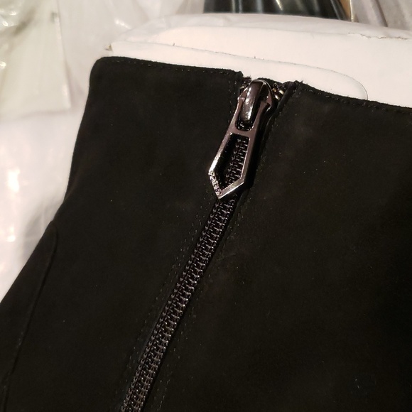 BOTKIER New York ALLIE Suede Leather Block Heel Boots Bootie BLACK NIB Women's - Picture 14 of 16